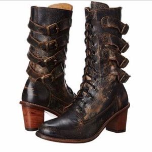 Bed Stu Traveler Buckled Combat Bootie